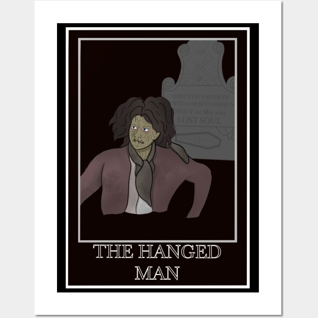 Billy Butcherson - The Hanged Man Tarot Card Wall Art by Made By Meg